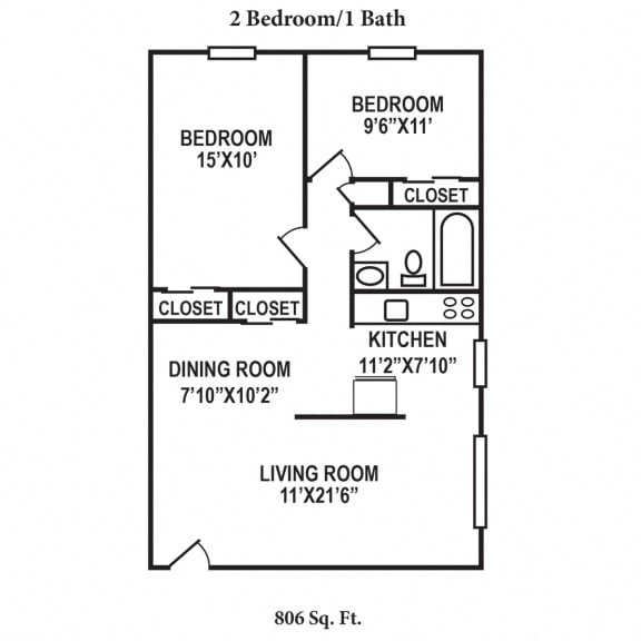 Floor Plans of Crown Court in Florence, KY